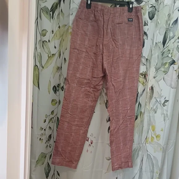 Wildfang Pink Plaid Drawstring Trousers - Picture 3 of 3